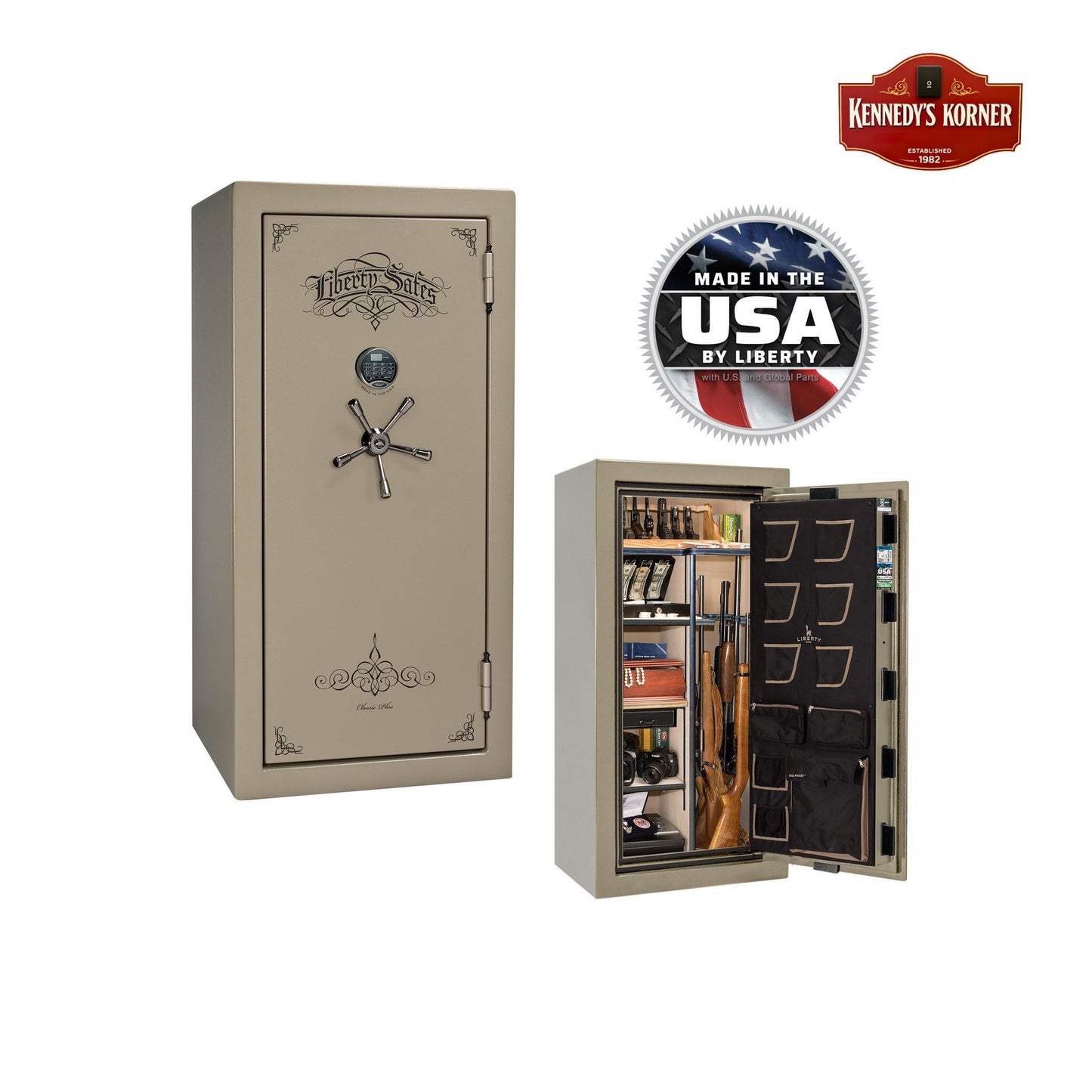 National Classic Plus 25 Gun Safe – High-Security Fire & Theft Protection